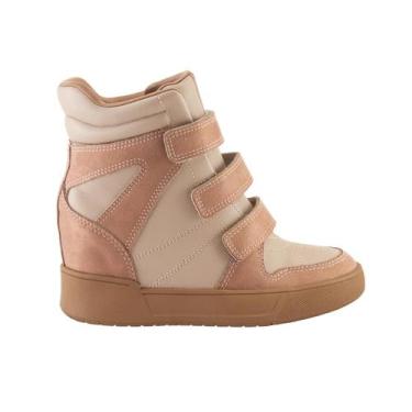 Imagem de Tênis Ramarim Feminino Sneakers Anabela Lançamento 25-91202, 37, Cacau