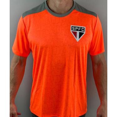 Imagem de Camisa São Paulo Sampa Unissex Laranja Cinza Treino - Braziline, Laran