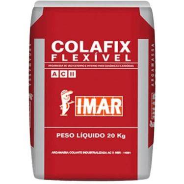 Imagem de Argamassa Colante Flexível Ac2 Colafix Pac05 Cinza para Cerâmicas Até 60x60cm Uso Interno e Externo Quartzolit