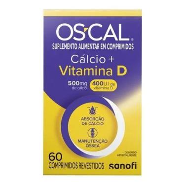 Imagem de Suplemento Alimentar OsCal D Cálcio 500mg Vitamina D 400UI 60 Comprimi