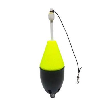 Imagem de Bóia Cevadeira Para Pesca  Bóias Barão 45g, Amarelo, Copo preto