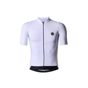 Imagem de Camisa ciclismo masculina Mauro Ribeiro Fiber 2.0 slim fit, Branco, P
