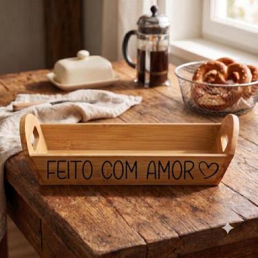 Imagem de Cesto de Bambu (29 cm) Feito com Amor - Ingá, Feito com Amor
