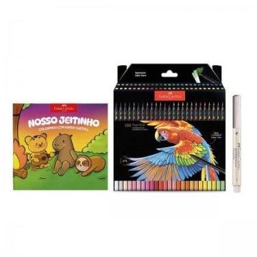 Imagem de Kit de Colorir Criativo SuperSoft 100 cores - Faber-Castell