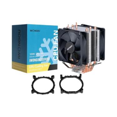 Imagem de Cooler De CPU RGB Silencioso Com Radiador De 90mm, 4 Heatpipes, Conect