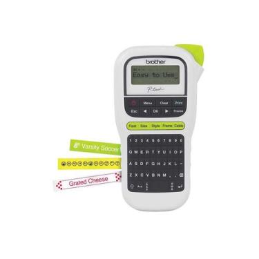 Imagem de Rotuladora Eletronica Brother Pth110 Com Fita Branca 12mm