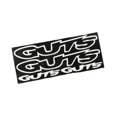 Imagem de 4 Adesivos de Vinil com Letras GUTS, Impermeáveis para Tanque de Moto,