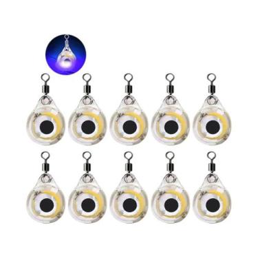 Imagem de Mini Luz LED Para Pesca Em Formato De Olho 10-50 Peças Isca Luminosa P
