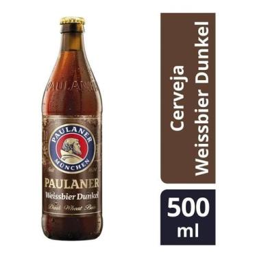 Imagem de Cerveja Alemã Weissbier Dunkel Garrafa 500ml Paulaner
