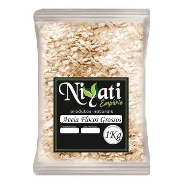 Imagem de Aveia Flocos Grossos Safra Nova 1 Kg Rápido - Niyati