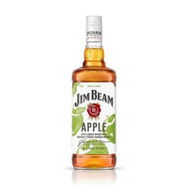 Imagem de Whisky Jim Beam Apple 1 Litro Sabor Maçã Caramelo, Perfil Suave e Refr