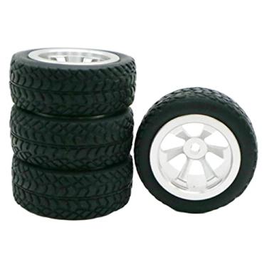 Imagem de shamjina 4x de Esteira E Roda de 1,18 Polegadas para 1:28 K969 K979 P929 P939, Branco