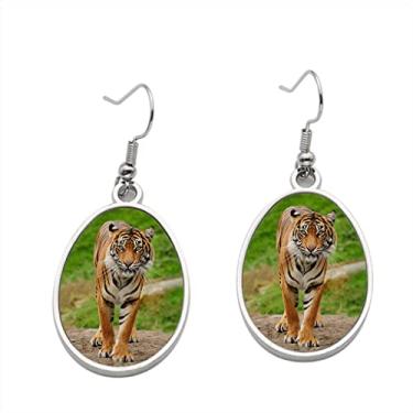 Imagem de Brincos de tigre de Bengala 2 – Brincos pendentes para meninas – Presente de festa de aniversário dos namorados