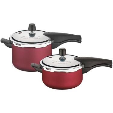 Imagem de Conjunto de Panelas de Pressão Tramontina Vancouver 3L + 4,5L - Cereja