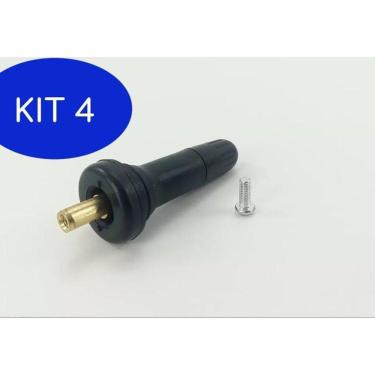 Imagem de Kit 4 Válvula Bico Sensor Tpms Roda Pneu Onix Prisma Captiva Spin