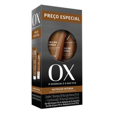 Imagem de Ox Cosmeticos Nutrição Intensa Kit  Shampoo 375ml + Condicionador 170M