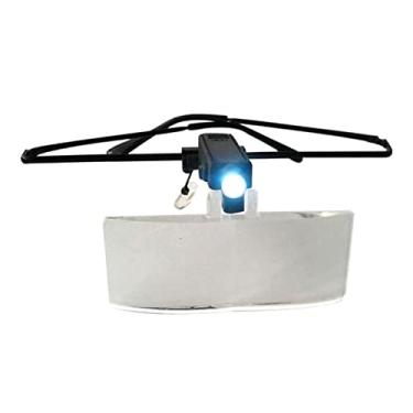 Imagem de Kit de acessórios para microscópio Lupa de óculos de LED lupa para extensão de cílios, 1,5X 2,5X 3,5X 3,5X Slides para microscópio