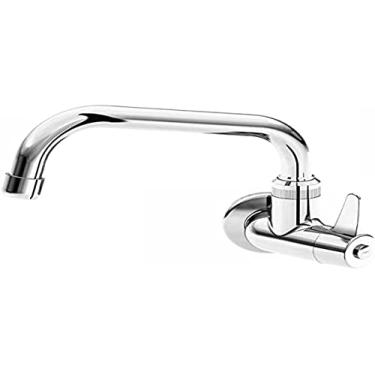 Imagem de JAPI 1156UIHP Torneira Bica Movel Tipo "U" para Pia Cozinha Parede Abs, Cromado, 1/4 Volta Ihp