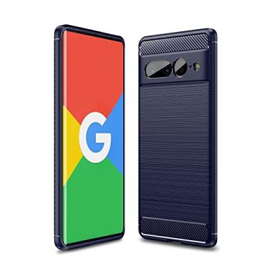 Imagem de For Google Pixel 7 Pro 5G Brushed Texture Carbon Fiber TPU Phone Case