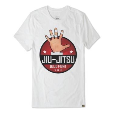 Imagem de Camiseta De Jiu Jitsu Casual Mma 09 Bjj Faixa Kimono Jj