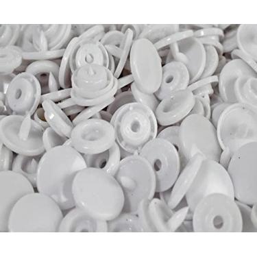 Imagem de Botão Botões de Pressão Tic Tac Plástico Branco Nº 15 50und