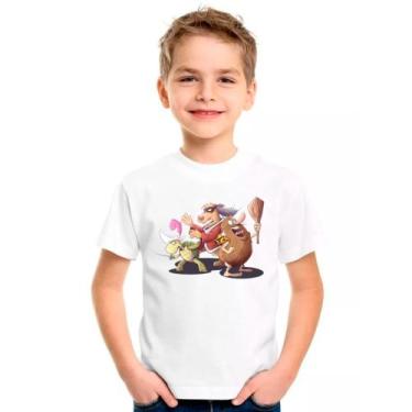 Imagem de Camiseta Capitão Caverna Tartaruga Touchê Infantil01 - Design Camiseta