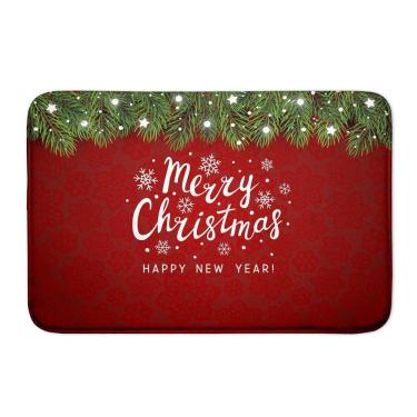 Imagem de Tapete De Natal Vermelho Emborrachada Merry Christmas