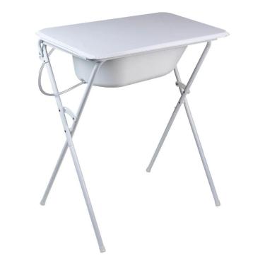 Imagem de Banheira com trocador, suporte dobrável, tanque 25L, até 30Kg - Hercules