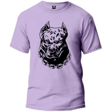 Imagem de Camiseta Dog Pit Adulto Camisa Manga Curta Premium 100% Algodão Fresqu