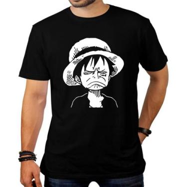 Imagem de Camiseta Monkey D. Luffy One Piece Face 100% Algodão - King Of Print