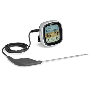 Imagem de Polder Termômetro e temporizador para forno Accu-Touch THM-309-95 com ultra sonda, controle de tela sensível ao toque, 8 predefinições de temperatura seguras USDA, preto