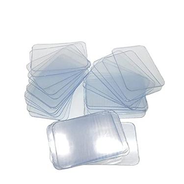 Imagem de Ellelove 10 peças ganchos transparentes frente e verso sem marcação ganchos autoadesivos à prova d'água ventosa resistente para organização banheiro cozinha e escritório