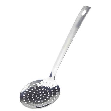 Imagem de Home Basics Escumadeira de aço inoxidável, prata, tamanho único