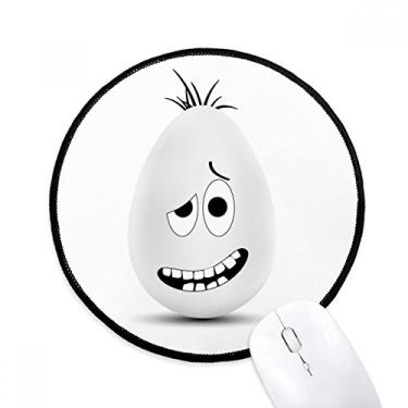 Imagem de DIYthinker Festival de Páscoa Engraçado Colorido Cultura Ovo Mouse Pad Desktop Escritório Tapete Redondo para Computador