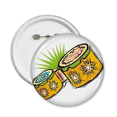 Imagem de Instrumento Mexicon Culture Element Ilustração Pinos Emblema Botão Decoração Acessório 5 peças