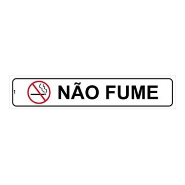 Imagem de Placa de Sinalização Proibido Fumar Não Fume Tamanho:5X25CM