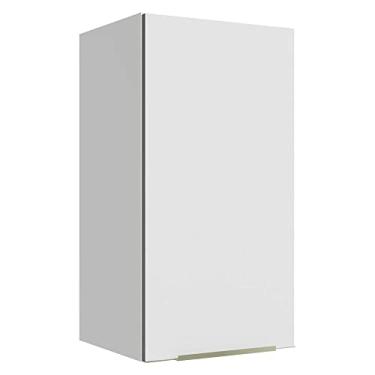 Imagem de Armário Aéreo Madesa Lux 35 cm 1 Porta - Branco/branco Veludo