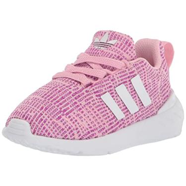 Imagem de adidas Tênis infantil unissex Swift Run 22, Rosa verdadeiro/branco/rosa vívido, 18