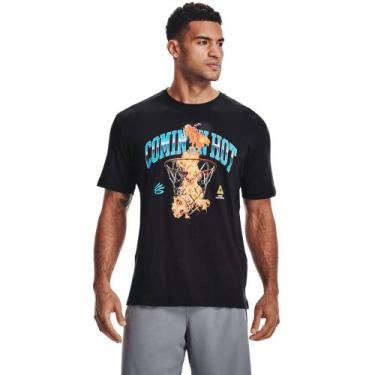Imagem de Camiseta De Basquete Masculino Under Armour Curry Coming In Hot
