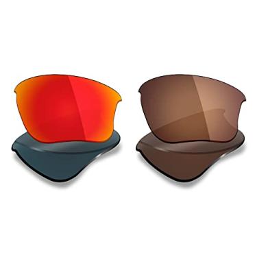 Imagem de 2 pares de lentes polarizadas de substituição da Mryok para óculos de sol Oakley Flak Jacket XLJ – Opções