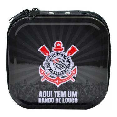 Imagem de Porta Cd De Metal Para 24 Cds Oficial Corinthians Licenciado - Mileno