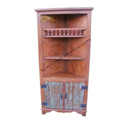 Imagem de Armário de Canto Rústico Blue Wood em Madeira de Demolição - Cód 21