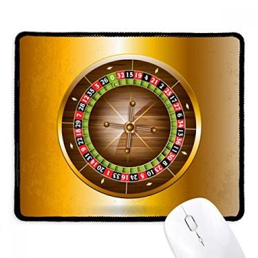 Imagem de Mouse pad realista com ilustração de toca-discos, borda costurada, tapete de borracha para jogos