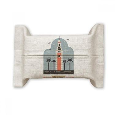 Imagem de Bolsa de linho de algodão para toalha de relógio de Hong Kong