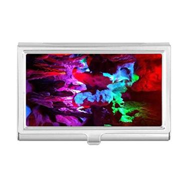 Imagem de Porta-cartões de visita com fotografia colorida Karst Cave