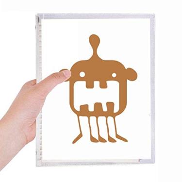 Imagem de Caderno de anotações de criaturas alienígenas monstro alienígena do Universo com folhas soltas e diário recarregável