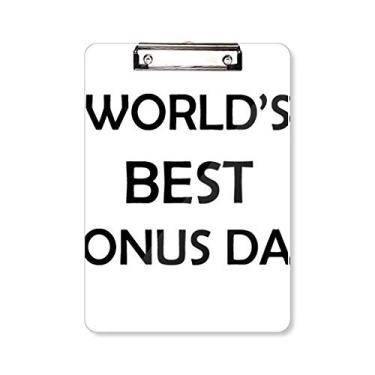 Imagem de Bônus pai Festival Citação Prancheta Pasta Bloco de Escrita Placa de Apoio A4