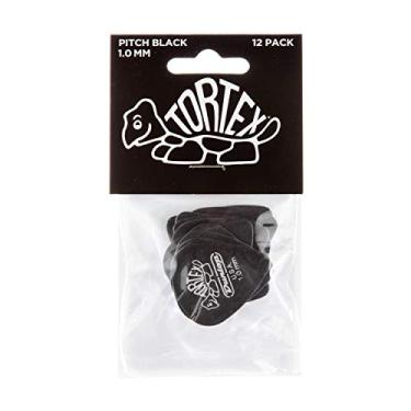 Imagem de Palhetas de guitarra Dunlop 488P10 1,0 mm Tortex Pitch Pretas, pacote com 12