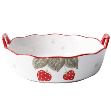 Imagem de Prato de jantar de ramekin de salada de cerâmica, bandeja de servir, prato de bolo para decoração de casa