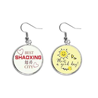 Imagem de River Town Shaoxing Icon Art Deco Presente Fashion Ear Drop Sun Flower Brincos Joias Fashion